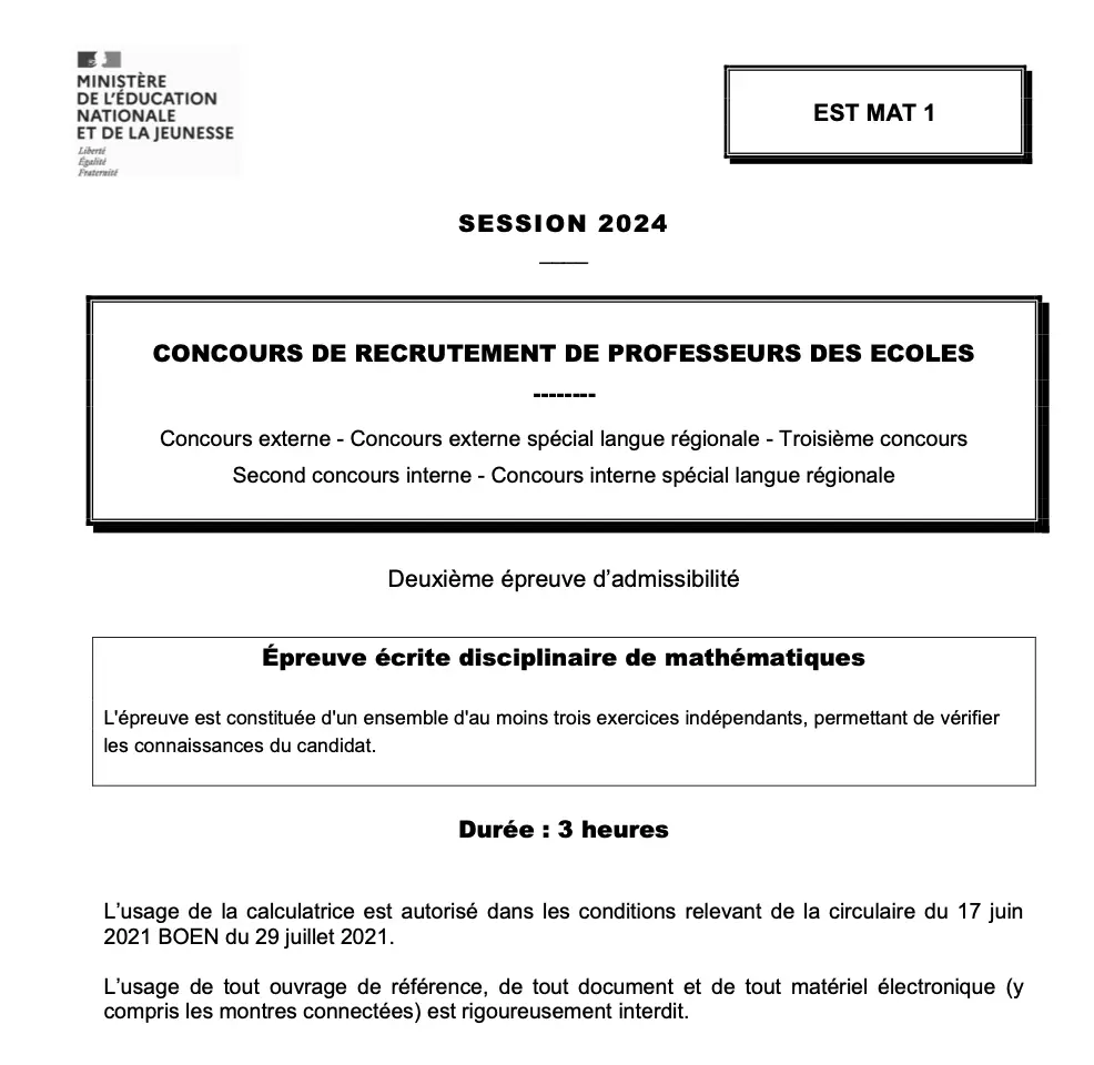 Réussir le CRPE : Sujet 2024 avec tous nos supports de révisions