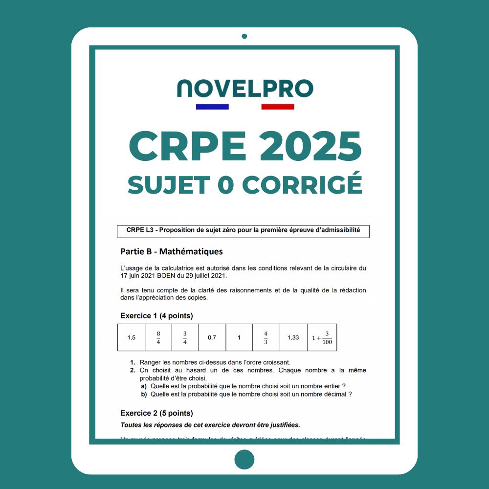 Sujet CRPE corrigé