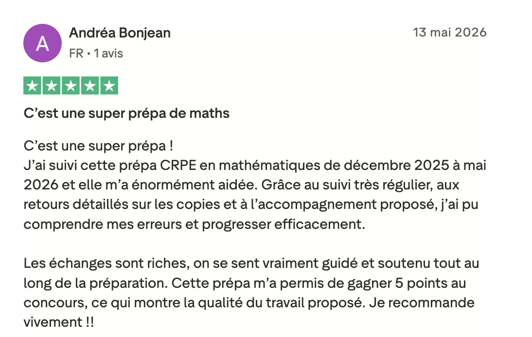 Andréa — CRPE 2026