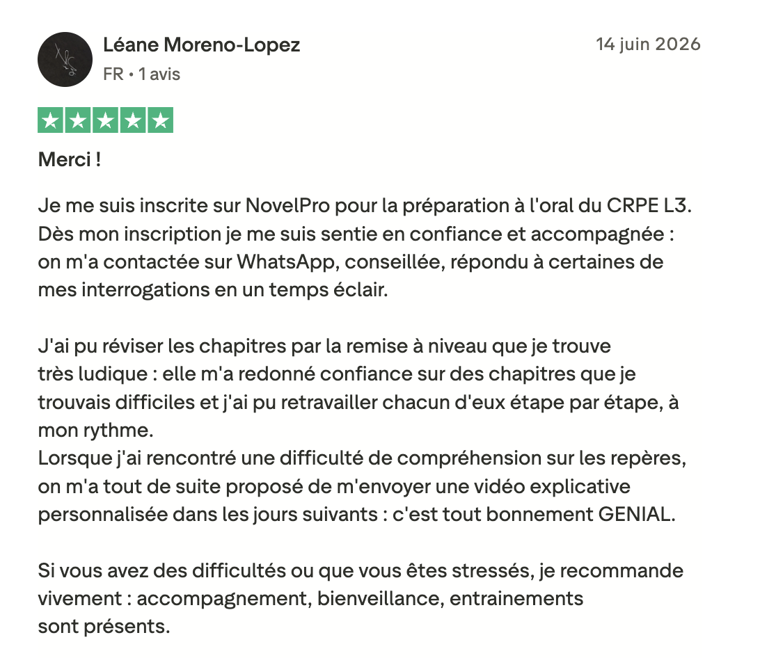 Léane — CRPE 2026